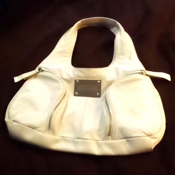 8x15 Leather Kenneth Cole shoulder bag - Picture 1 of 8
